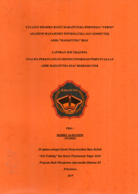 Image of ANALISA PERANCANGAN SISTEM INFORMASI PERPUSTAKAAN AMIK MAHAPUTRA RIAU BERBASIS WEB