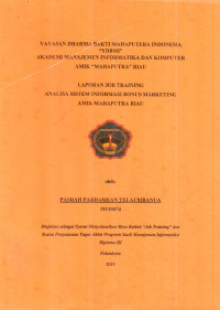 Image of ANALISA SISTEM INFORMASI BONUS MARKETING AMIK MAHAPUTRA RIAU