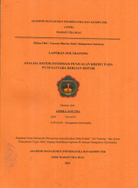 Image of ANALISA SISTEM INFORMASI PENJUALAN KREDIT PADA PT.NUSANTARA BERLIAN MOTOR