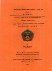 Image of ANALISA SISTEM INFORMASI PENGUJUAN SURAT IZIN USAHA PERDAGANGAN (SIUP) PADA DINAS PERDAGANGAN DAN PERINDUSTRIAN KOTA PEKANBARU