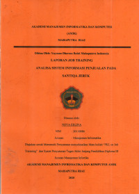 Image of ANALISA SISTEM INFORMASI PENJUALAN PADA SANTIQA JERUK