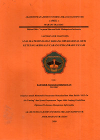 Image of ANALISA PEMINJAMAN BARANG OPERASIONAL BPJS KETENAGAKERJAAN CABANG PEKANBARU PANAM
