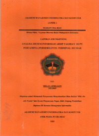 Image of ANALISA SISTEM INFORMASI ARSIP TAGIHAN DI PT.PERTAMINA (PERSERO) FUEL TERMINAL SEI SIAK