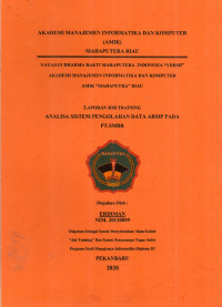 Image of ANALISA SISTEM PENGOLAHAN DATA ARSIP PADA PT.SMBR