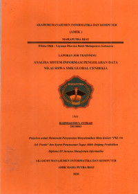 Image of ANALISA SISTEM INFORMASI PENGOLAHAN DATA NILAI SISWA SMK GLOBAL CENDEKIA