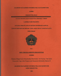 Image of Analisa perancangan sistem informasi jadwal collection kotak donasi pada aksi cepat tanggap (ACT) pekanbaru