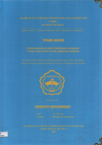 Image of PERANCANGAN APLIKASI PEMESANAN LAPANGAN FUTSAL PADA TIFOSI FUTSAL BERBASIS ANDROID