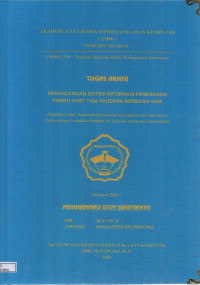 Image of PERANCANGAN SISTEM INFORMASI PEMESANAN RUMAH KOST TIGA BERSAUDARA BERBASIS WEB