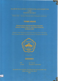 Image of Perancangan sistem informasi booking service honda pada PT. Riau Argo Perkasa berbasis web