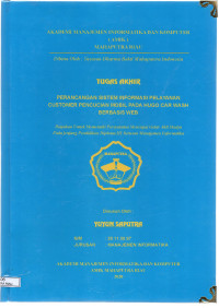 Image of PERANCANGAN SISTEM INFORMASI PELAYANAN CUSTOMER PENCUCIAN MOBIL PADA HUGO CAR WASH BERBASIS WEB